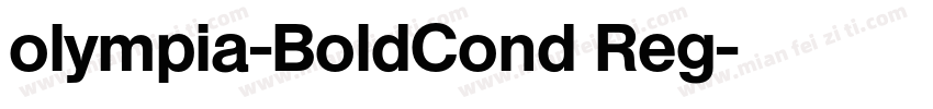 olympia-BoldCond Reg字体转换